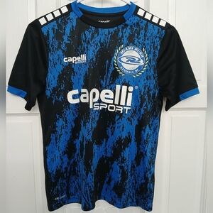 Capelli of New York Black and Blue Graphic Jersey Size Mediun (10-12)